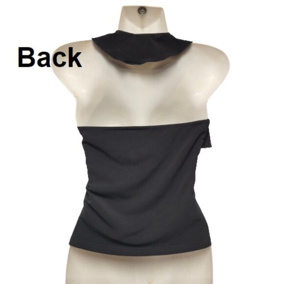 Sexy Halter Neck Black Top with Sequins Size XS/Small - Picture 3 of 5